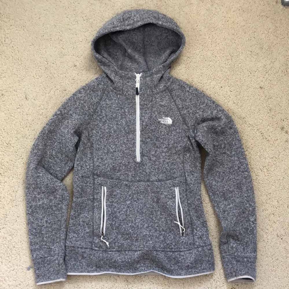 North face quarter zip hoodie